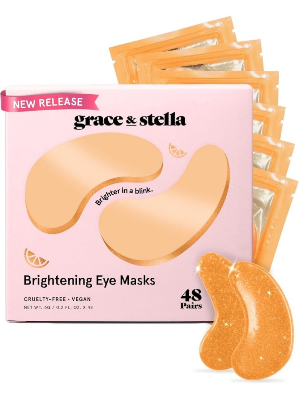 Brightening Eye Patches for Dark Circles - 48 Pairs, Hydrating & Refreshing